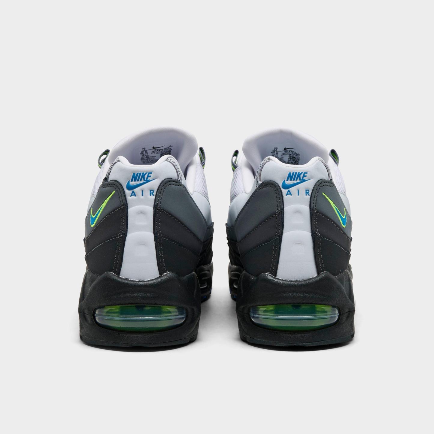 Men's Nithtke Air Max 95 Big Bubble Scorpion Casual Shoes - Part 2 - Black/Photo Blue/Action Green/Anthracite/White/Iron Grey - Back view