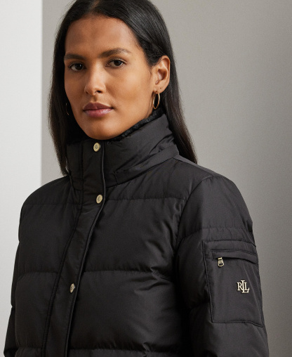Lauren Ralph Lauren Women's Faux-Fur Hooded Puffer Coat - Black