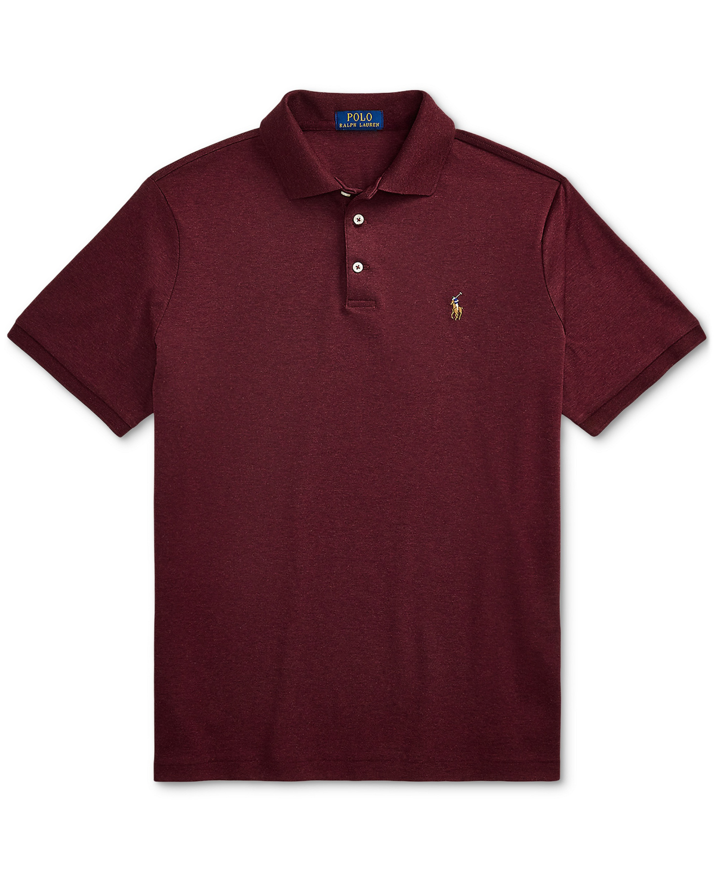 Polo Ralph Lauren Men's Classic-Fit Soft Cotton Polo Shirt - Spring Wine Heather