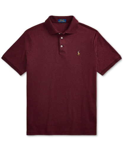 Polo Ralph Lauren Men's Classic-Fit Soft Cotton Polo Shirt - Spring Wine Heather