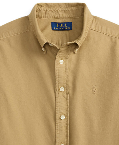 Polo Ralph Lauren Big Boys Garment-Dyed Cotton Oxford Shirt - Camel