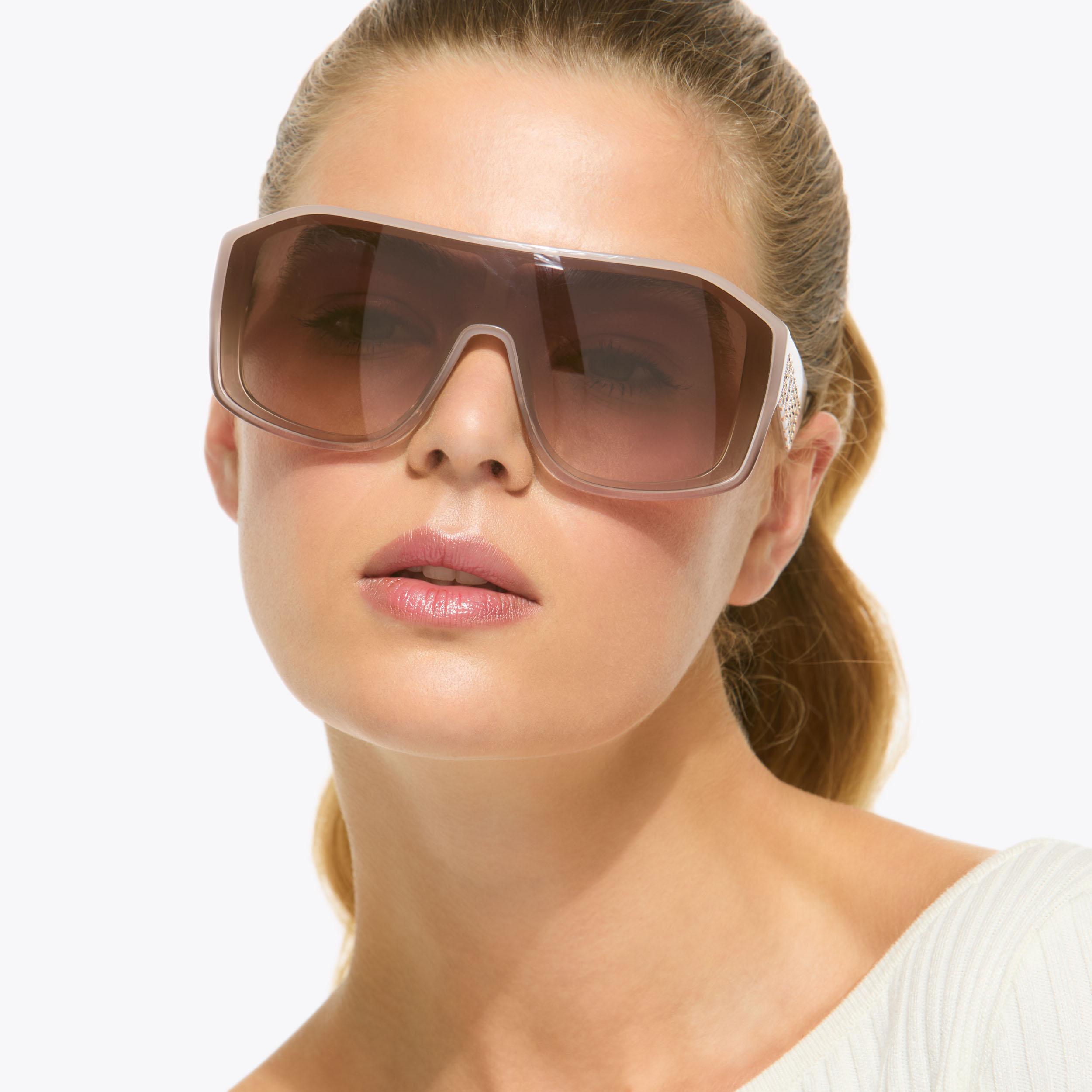Kurt Geiger London Kurt Oversized Visor Sunglasses - Beige - view 2