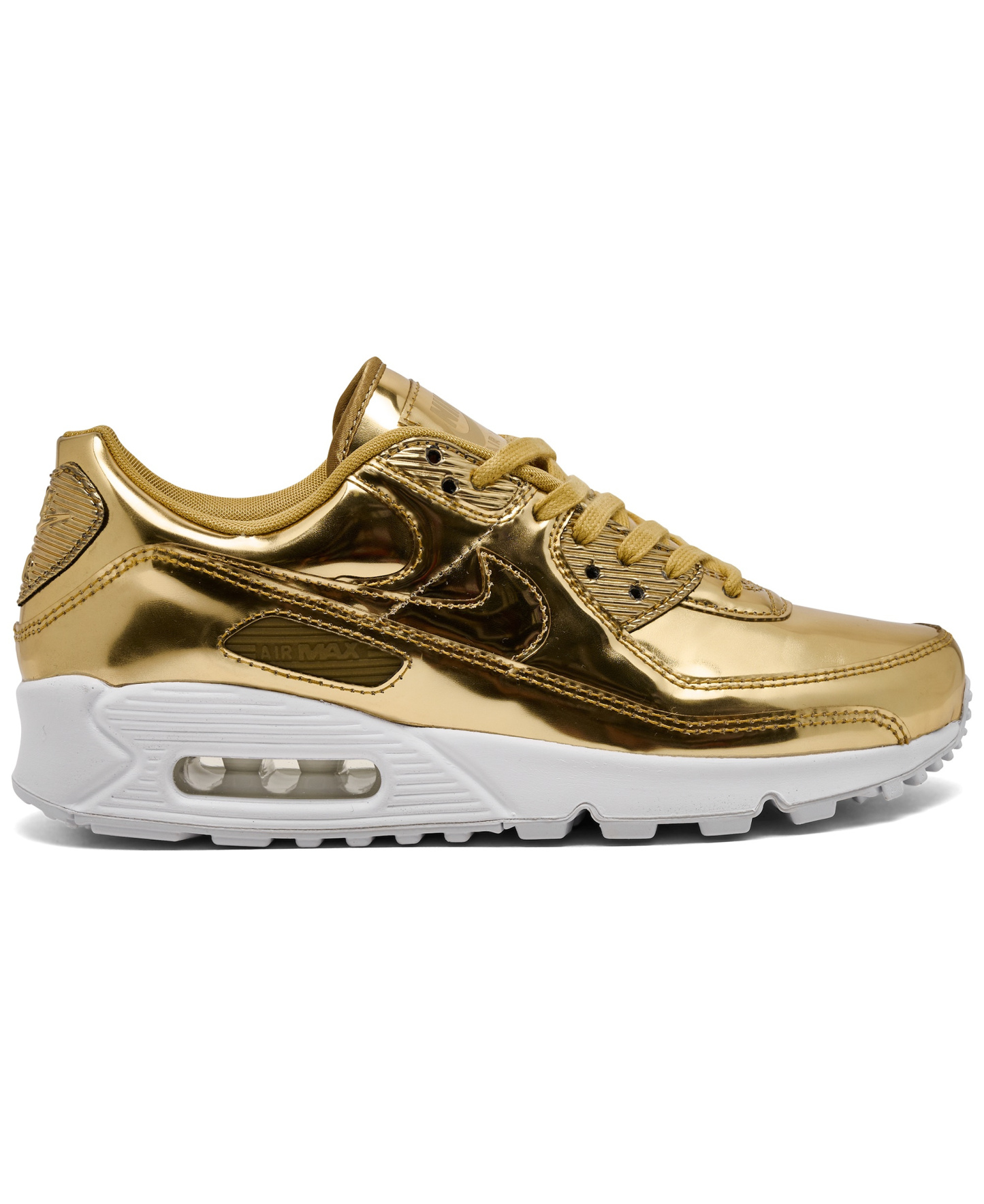 Nike Women's Air Max 90 SP Casual Sneakers from Finish Line - Metallic Gold