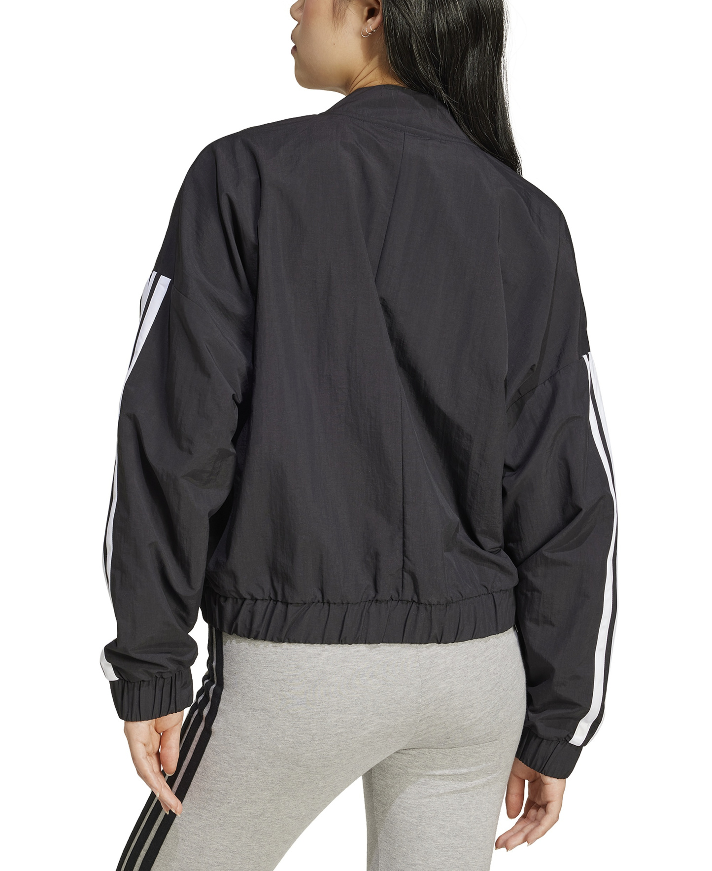 adidas Women's Essentials 3-Stripes Lifestyle Bomber Jacket - Black