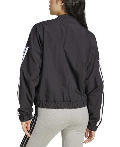 adidas Women's Essentials 3-Stripes Lifestyle Bomber Jacket - Black