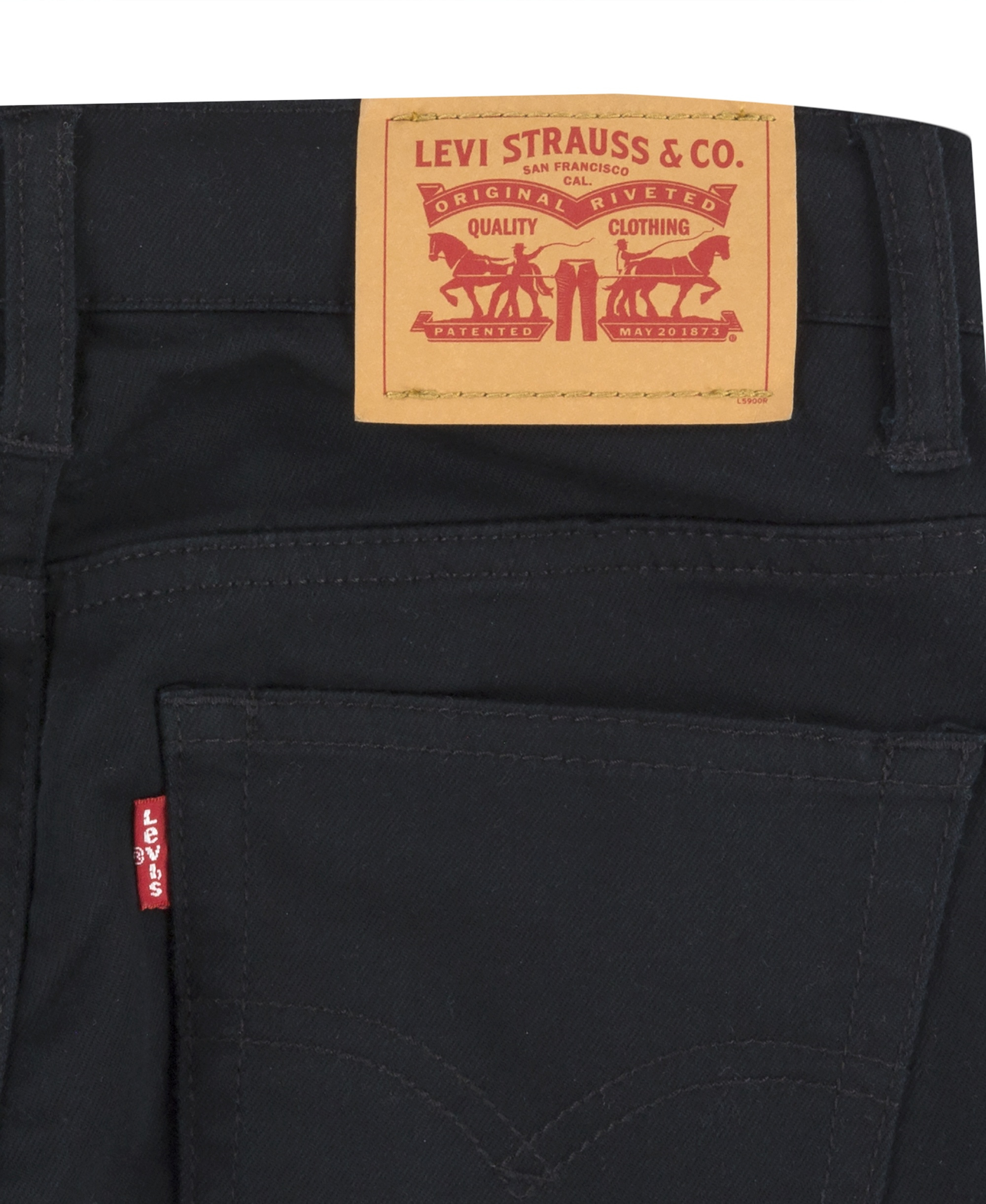 Levi's Boys' 8-20 502™ Taper-Fit Stretch Performance Jeans - Black