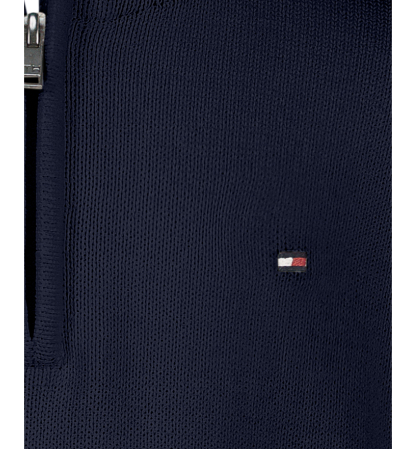 Tommy Hilfiger Boys' 8-20 Zipneck Cotton Quarter-Zip Sweater - Navy Blazer