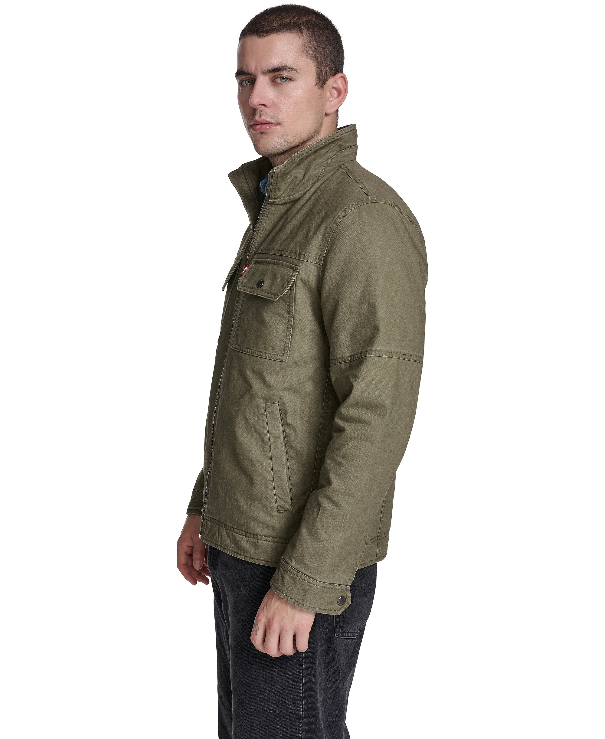 Levi's Men's Cotton Lightweight Jacket - Olive