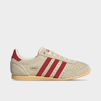 Women's adidas Originals Japan Casual Shoes - Part 3 - Warm Vanilla/Team Victory Red/Gold Metallic - Left shoe facing left. Outside of the shoe.