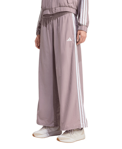 adidas Women's Three Stripe Parachute Pants - Light/Pastel Purple