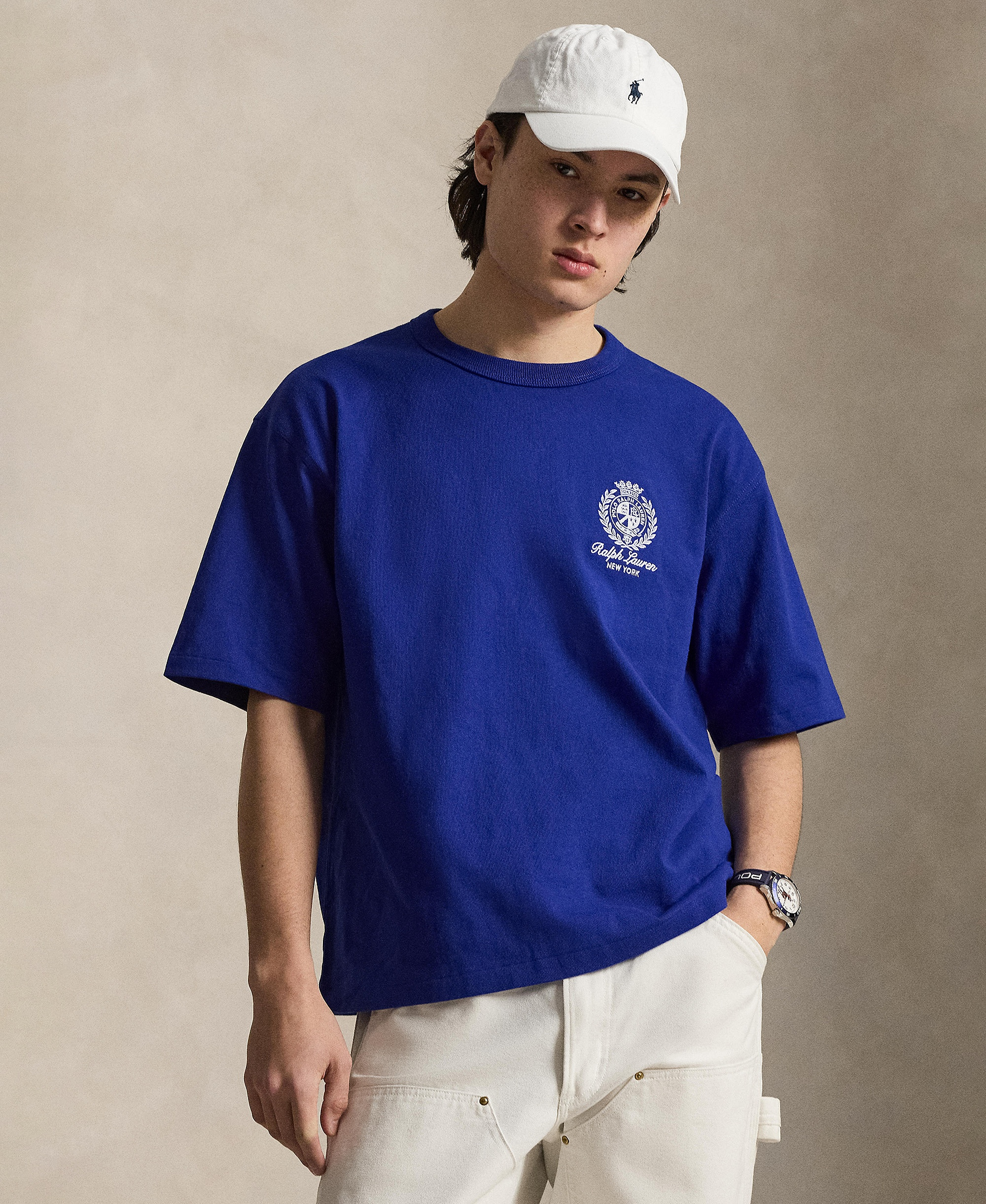 Polo Ralph Lauren Men's Jersey Graphic Relaxed-Fit T-Shirt - Classic Azure