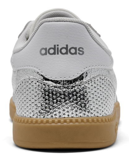 adidas Women's Breaknet Sleek Lifestyle Sneakers from Finish Line - Silver Metallic, Cloud White