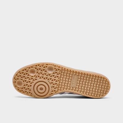 Women's adidas Originals Samba OG Casual Shoes - Part 6 - Silver Metallic/Cloud White/Core White - Bottom view