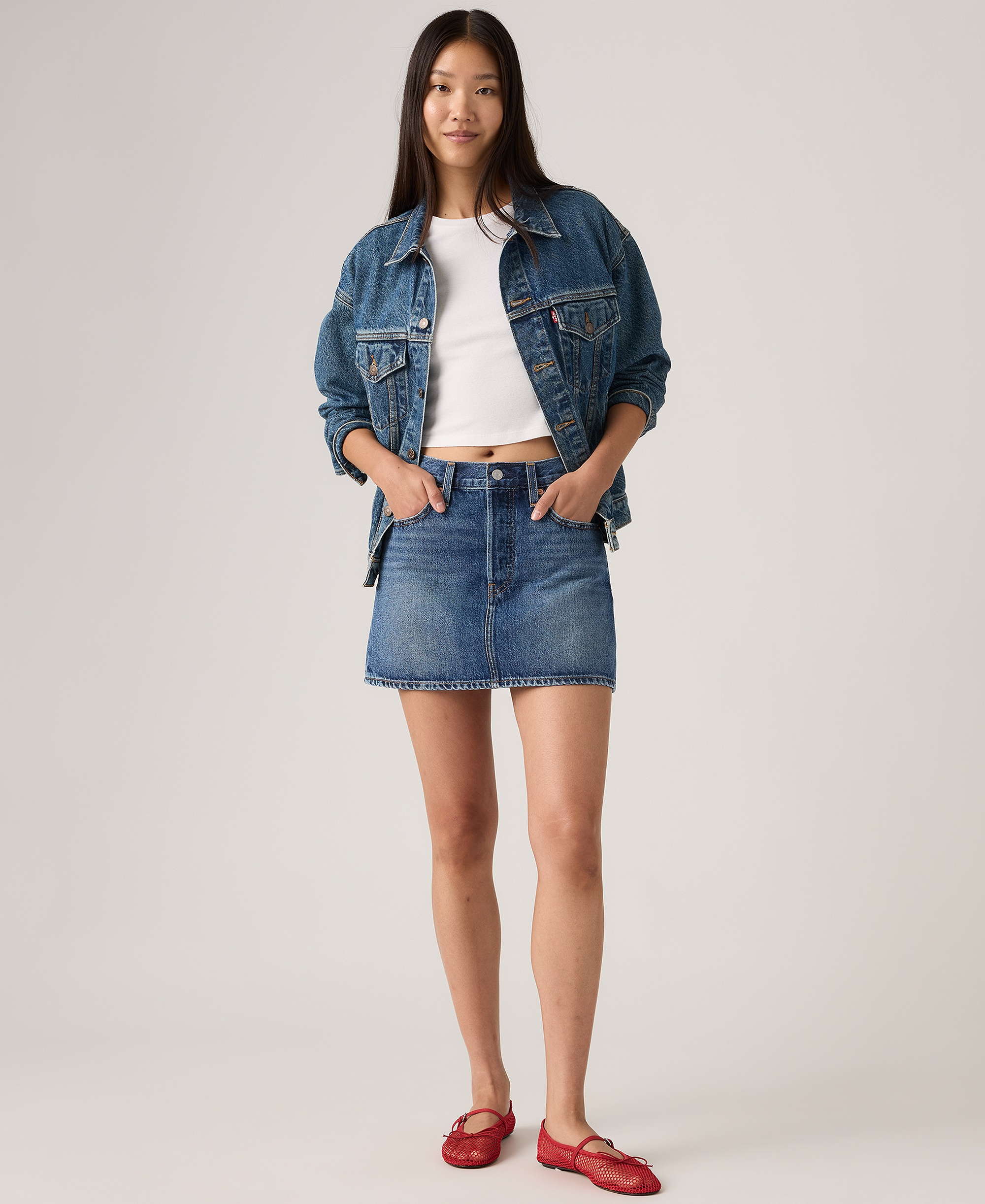 Levi's Premium Women's Icon Cotton Denim Skirt - Beautiful Target Skirt
