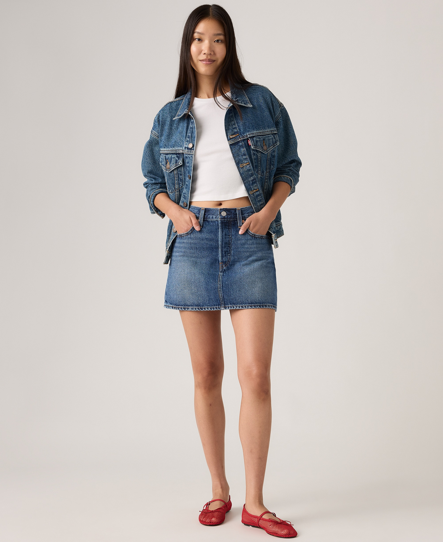 Levi's Premium Women's Icon Cotton Denim Skirt - Beautiful Target Skirt