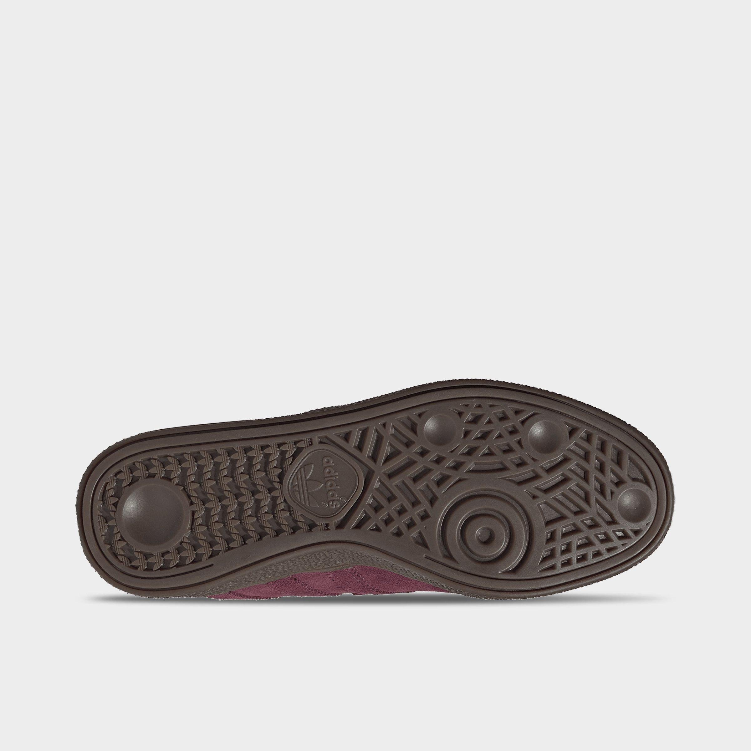 Women's adidas Originals Handball Spezial Loafer Casual Shoes - Part 2 - Maroon/Maroon/Gum - Bottom view
