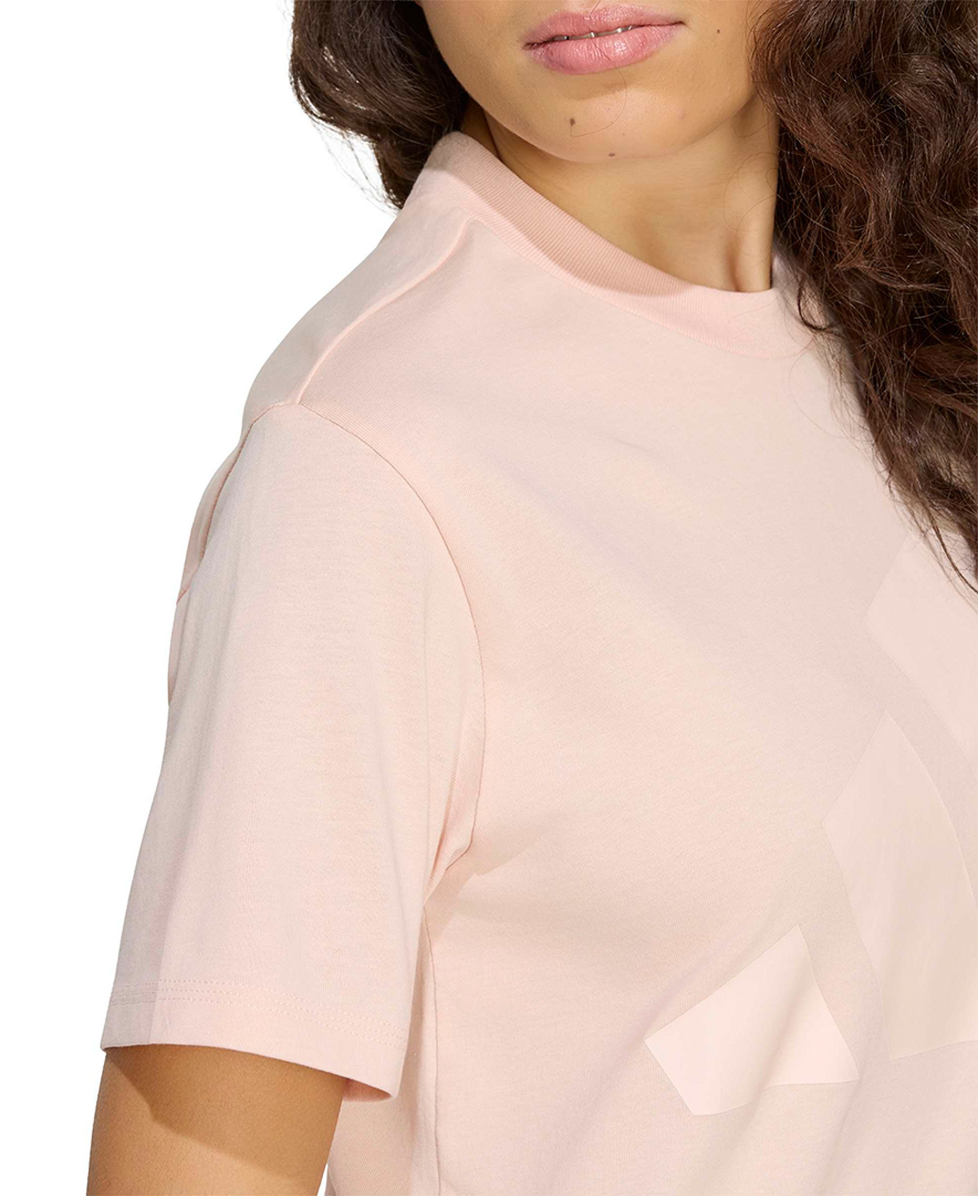 adidas Women's Essentials Big Logo Cotton T-Shirt - Pink