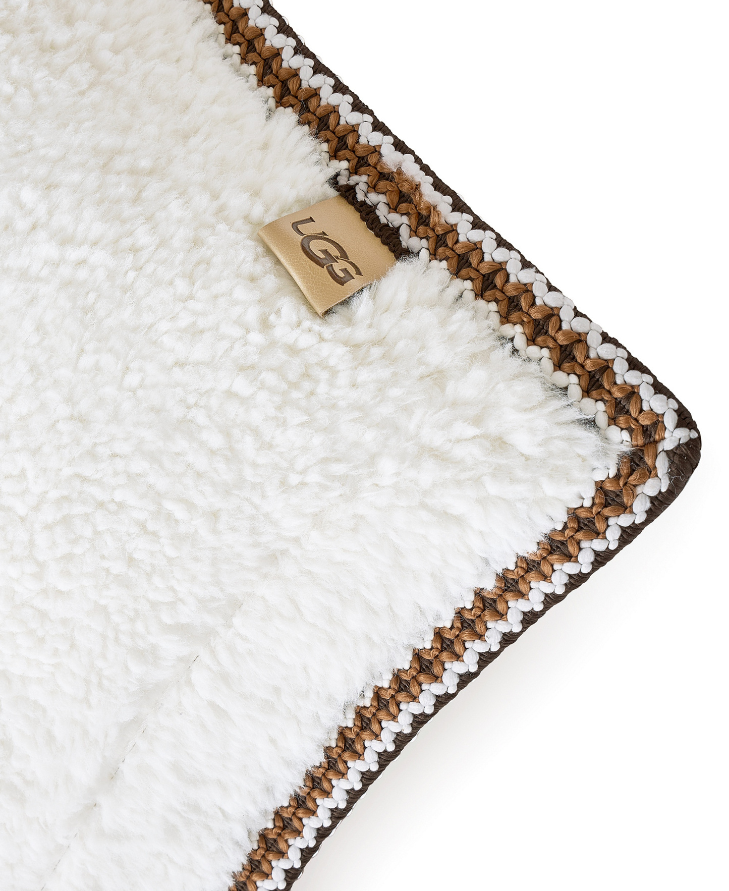 Kirkwood UGG Braid Decorative Pillow, 20" x 20" - Chai Spice