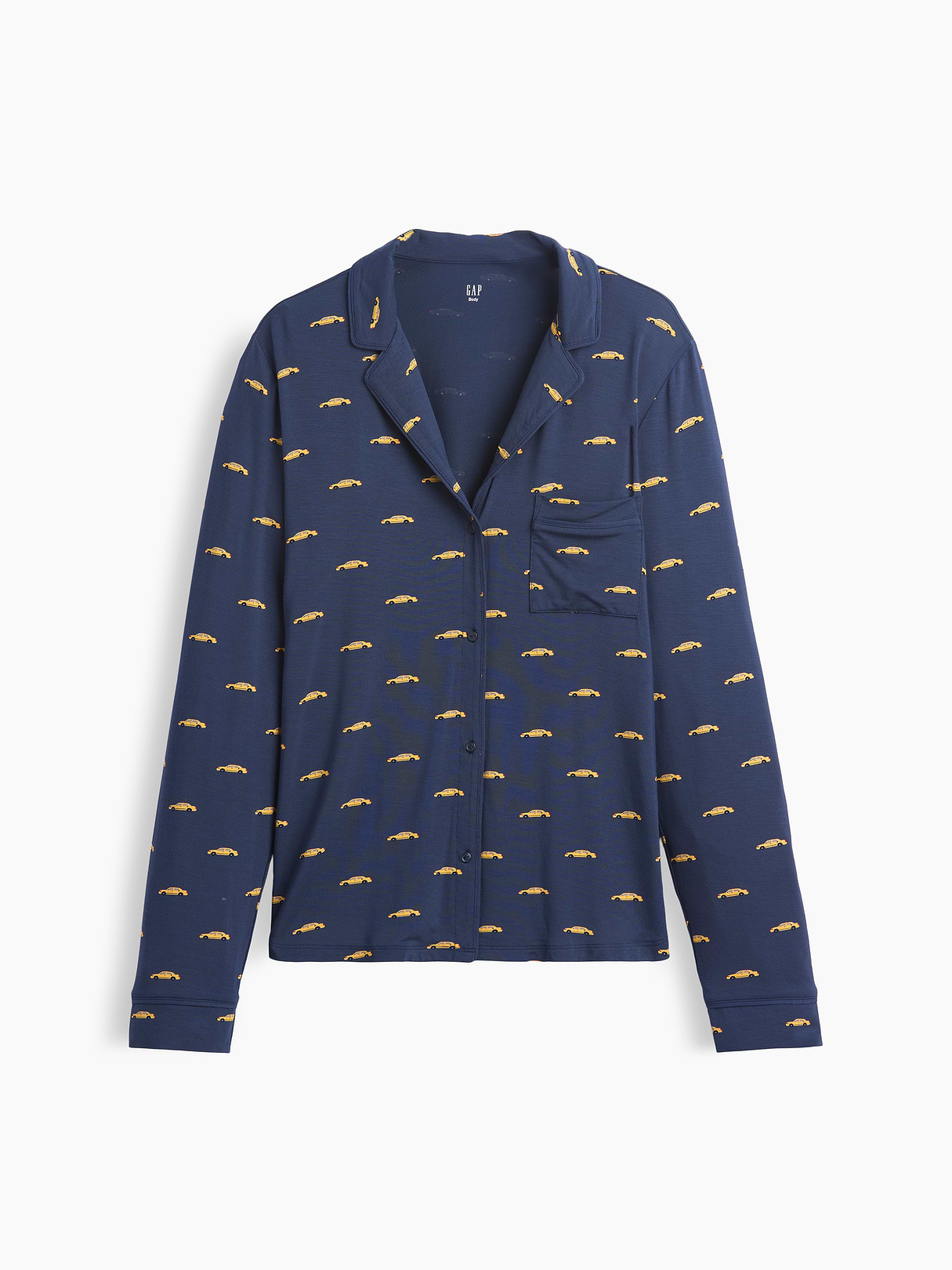 SoftMade Modal PJ Top - Blue taxi print