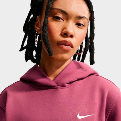 Women's Nithtke Studio Fleece Medium-Weight Pullover Hoodie - Pink Smoke/Sail