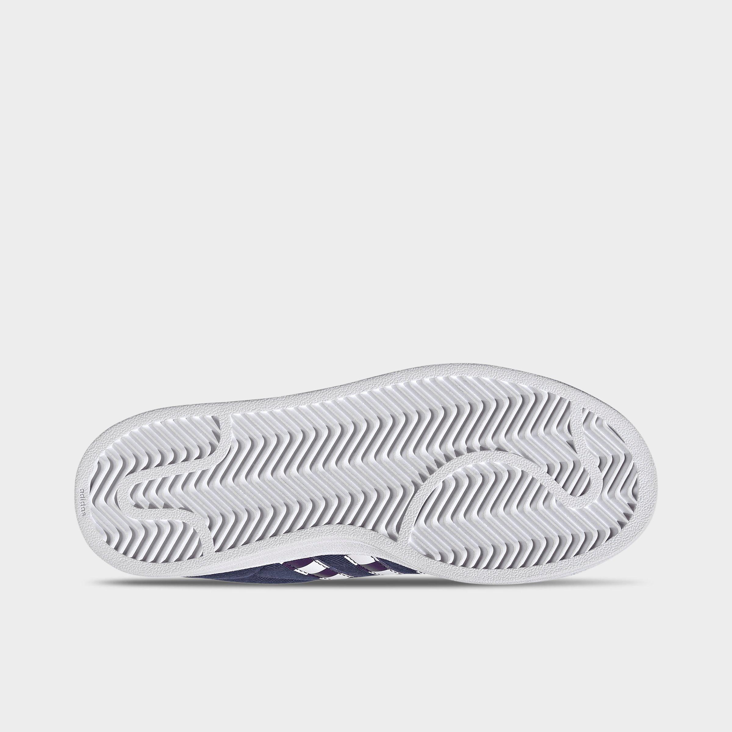 Big Kids' adidas Originals Superstar II Casual Shoes - Dark Blue/Violet/Cloud White - Bottom view