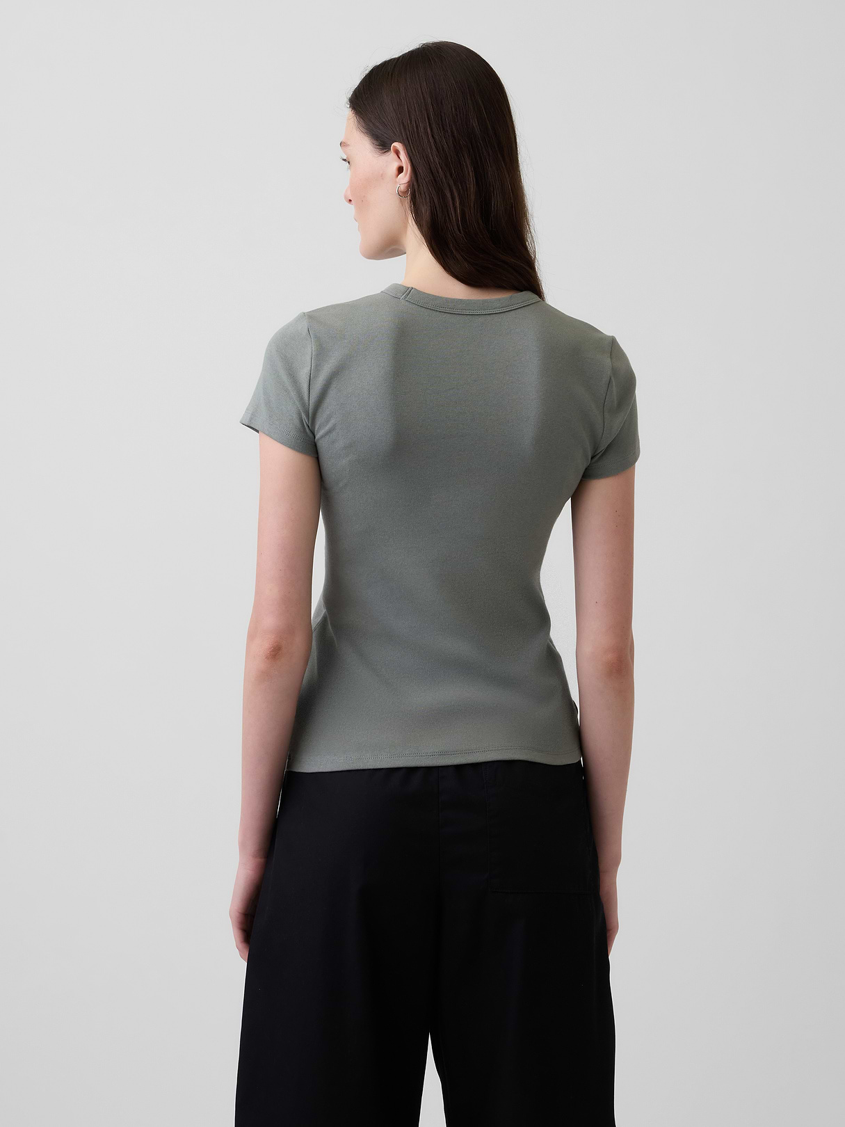 Modern Crew T-Shirt - Vintage palm green