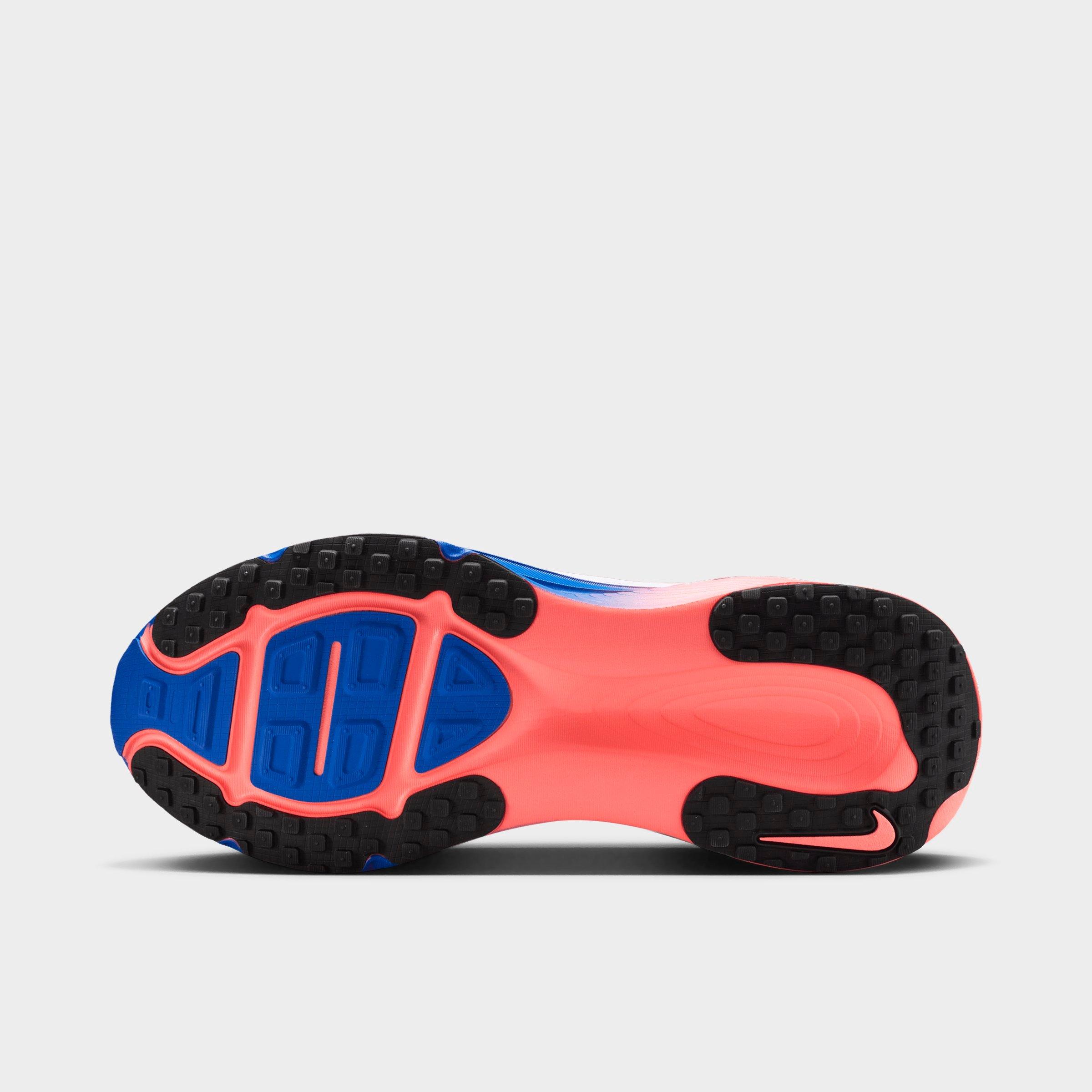Men's Nithtke Vomero 18 Running Shoes - Part 1 - White/Racer Blue/Atomic Pink/Black - Bottom view