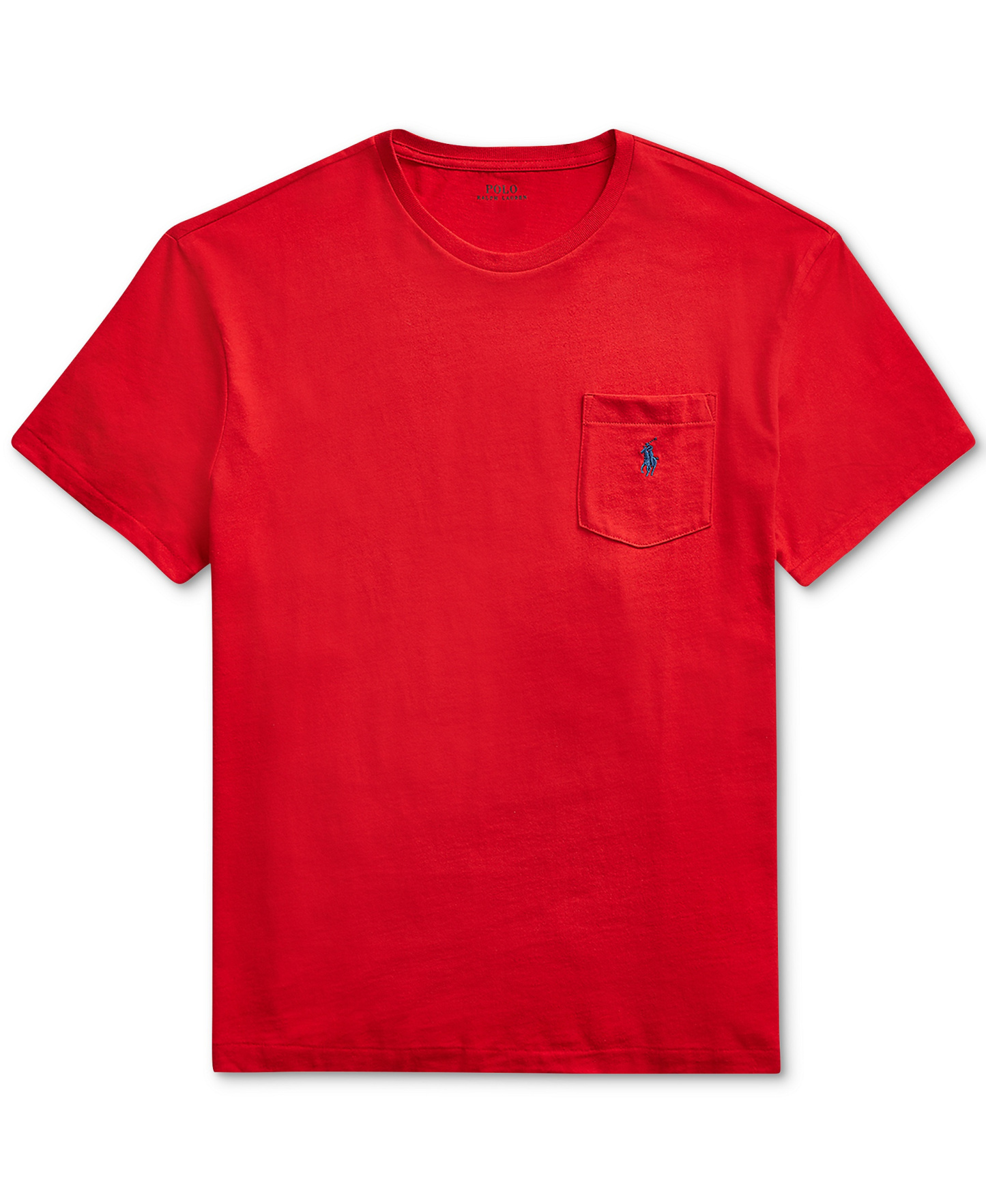 Polo Ralph Lauren Men's Classic-Fit Crewneck Pocket T-Shirt - Red