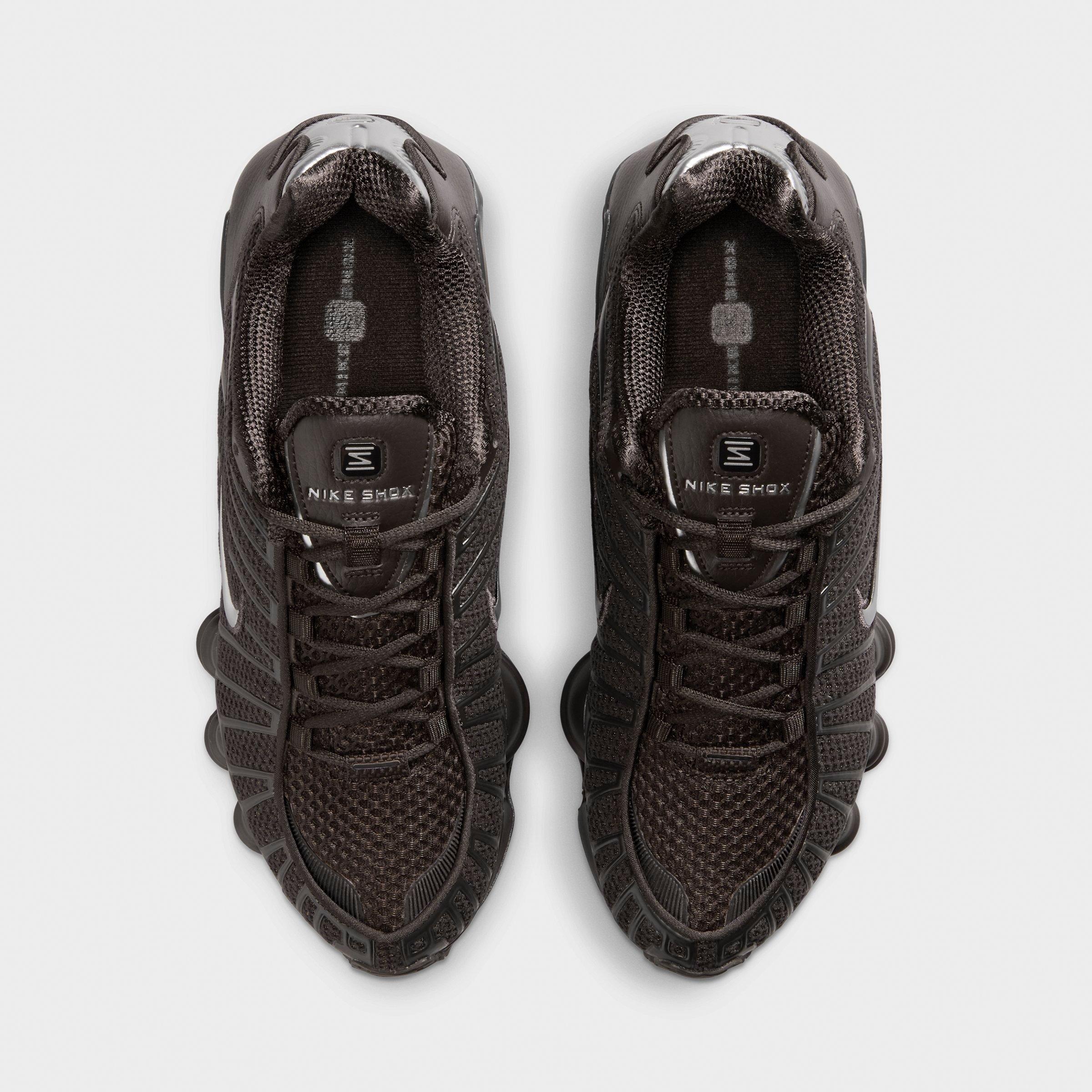 Women's Nithtke Shox TL Casual Shoes - Velvet Brown/Metallic Silver - Top view