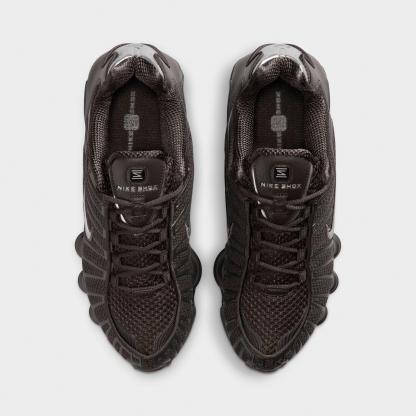 Women's Nithtke Shox TL Casual Shoes - Velvet Brown/Metallic Silver - Top view