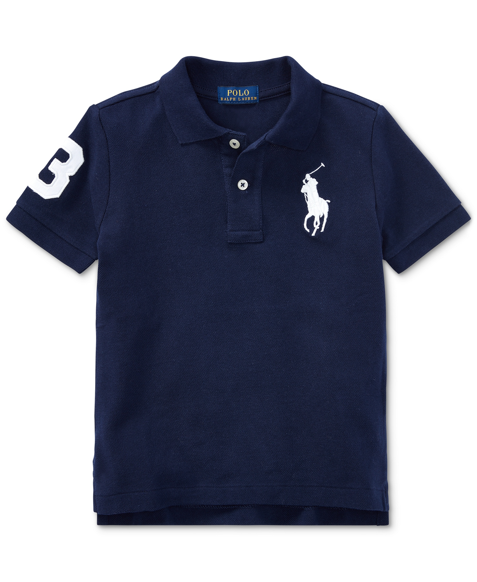 Polo Ralph Lauren Boys' 8-20 Big Pony Cotton Mesh Short-Sleeve Polo Shirt - Refined Navy