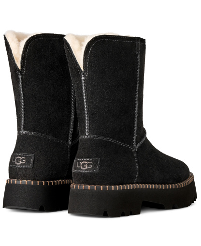 UGG® Women's Uptowner Round Toe Short Booties - Black