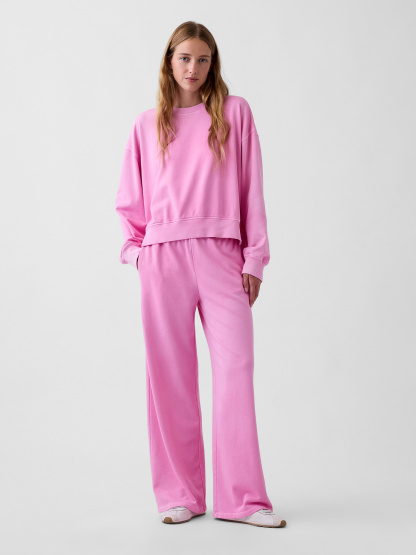 Mid Rise VintageSoft Terry Loose Sweatpants - Pretty pink