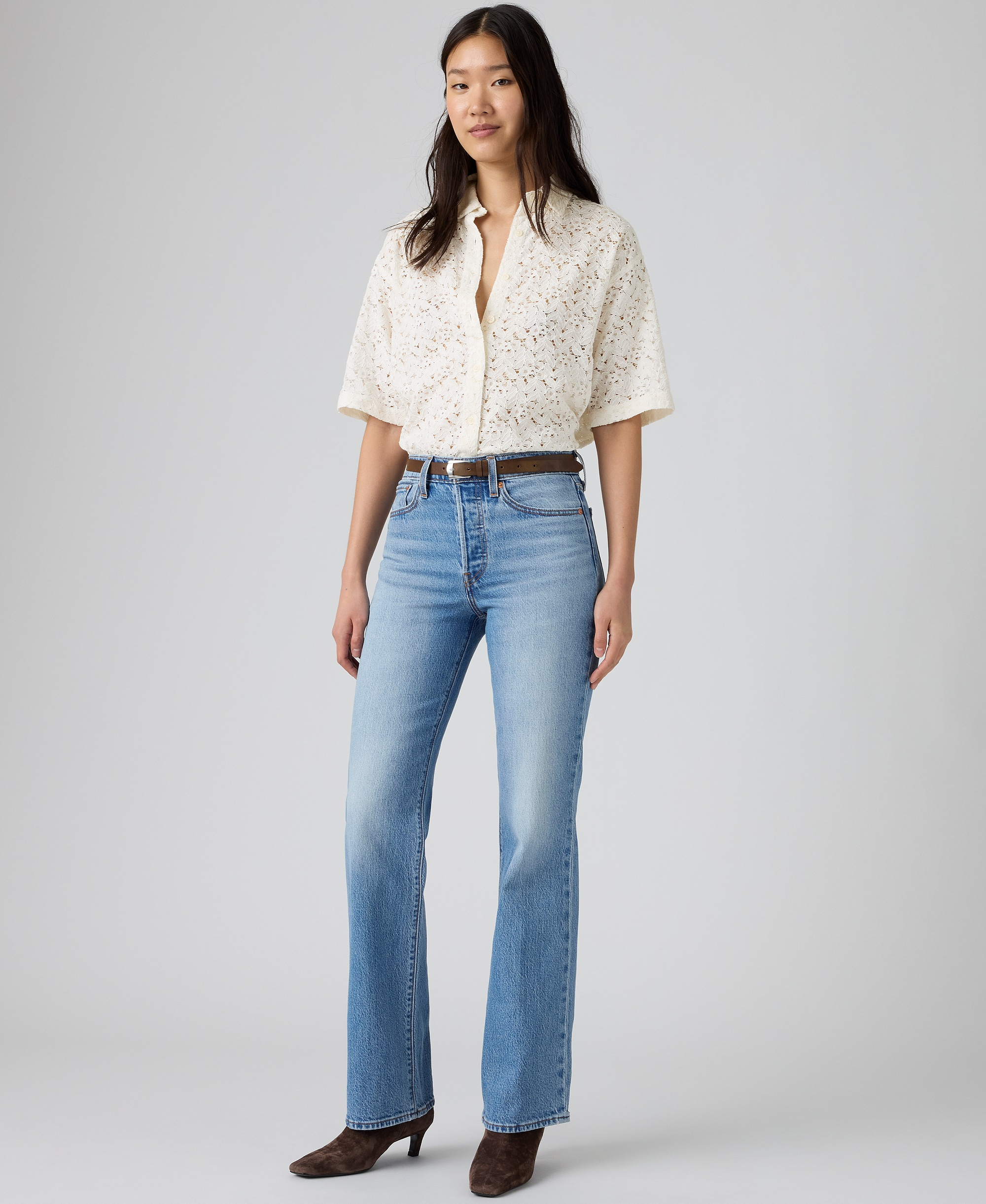 Levi's Premium Women's Wedgie Boot High-Rise Jeans - Probably Here