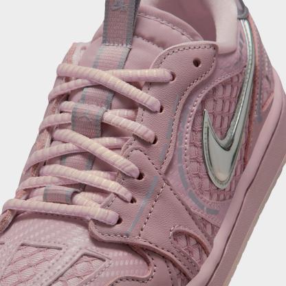 Women's Air Jordan 1 Low Method of Make Casual Shoes - Particle Rose/Barely Rose/Metallic Silver/Enigma Stone - view 3