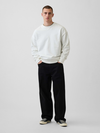Adult Heavyweight French Terry Oversized Sweatshirt - new off white