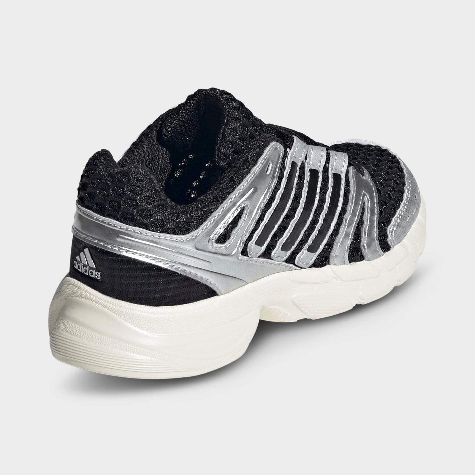 Little Kids' adidas Adistar Control 5 Elastic Lace Casual Shoes - Core Black/Silver Metallic/Grey One - view 4
