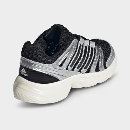 Little Kids' adidas Adistar Control 5 Elastic Lace Casual Shoes - Core Black/Silver Metallic/Grey One - view 4