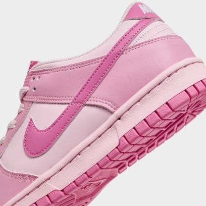 Big Kids' Nike Dunk Low Casual Shoes - Pink Rise/Pink Foam/White/Playful Pink