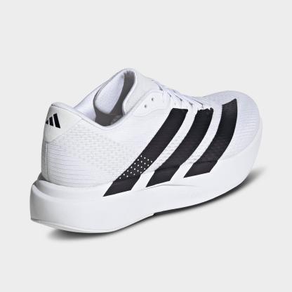 Men's adidas Adizero Pacer Running Shoes - Cloud White/Core Black/Crystal White - Back view