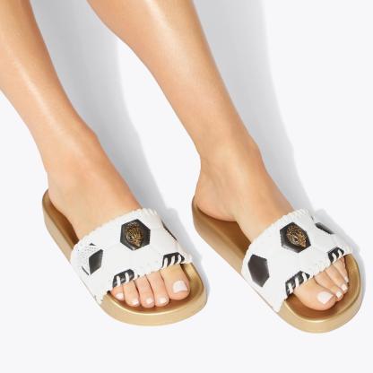 Kurt Geiger London Meena Eagle Soccer Slide - White - view 2
