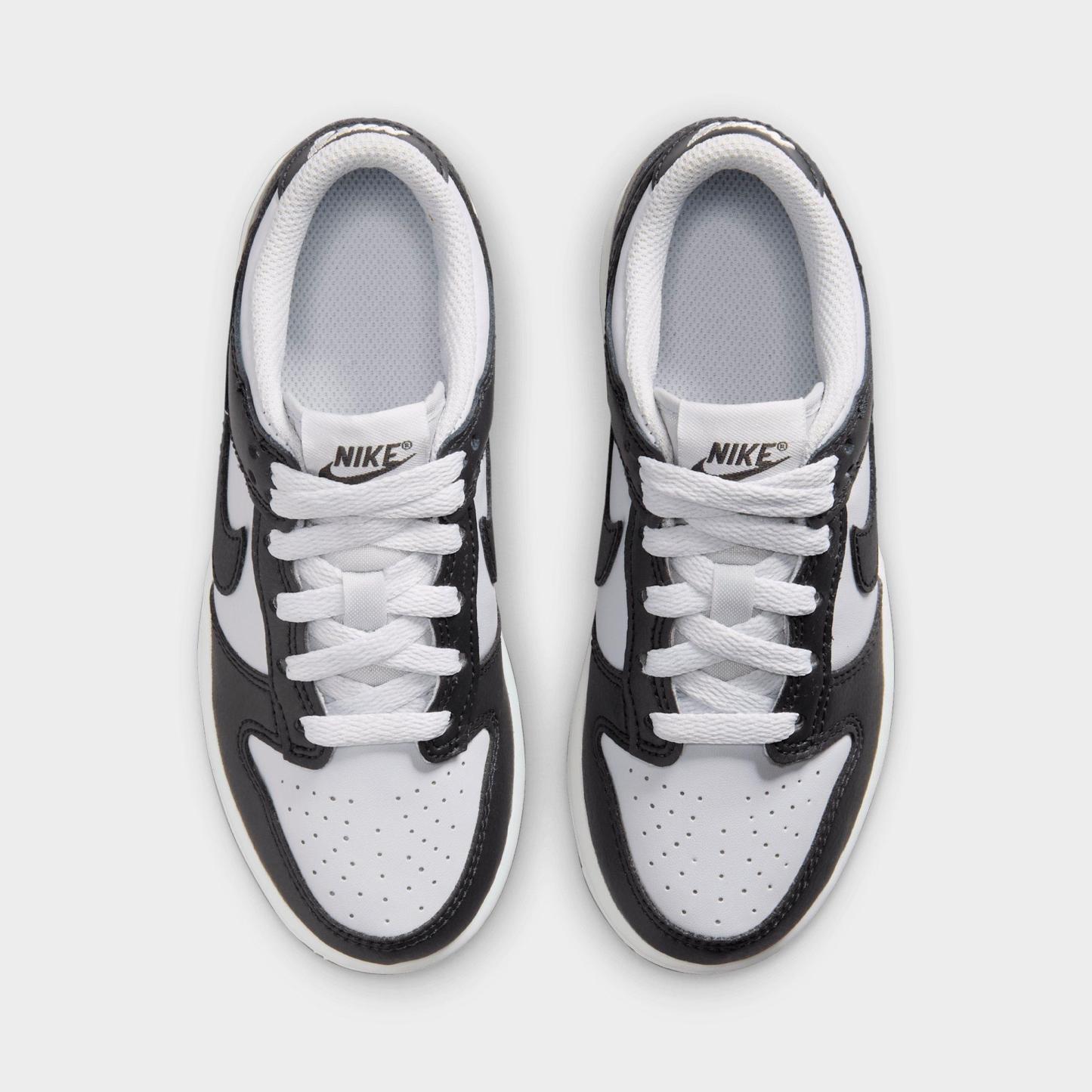 Little Kids' Nithtke Dunk Low Casual Shoes - Part 1 - Off Noir/Phantom/Sail/Black - Top view