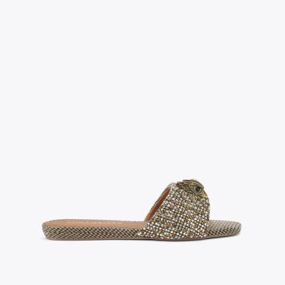 Kurt Geiger London Kensington Flat Sandal - Beige