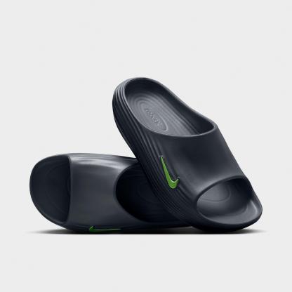 Men's Nithtke ReactX Rejuven8 Slide Sandals - Cool Grey/Black/Volt - Both shoes facing left