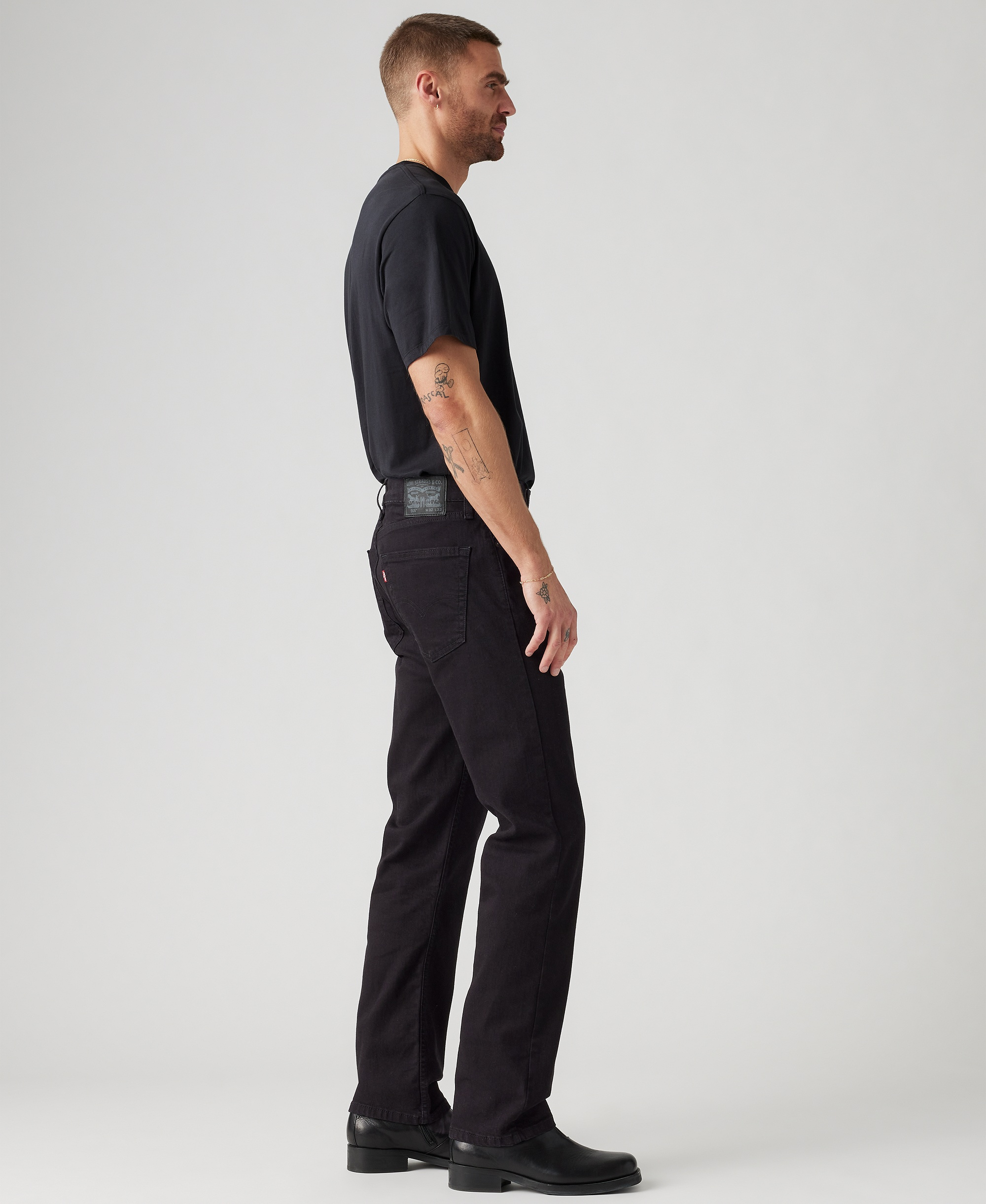 Levi's Men’s 505™ Regular-Fit Stretch Jeans - Native Cali Black