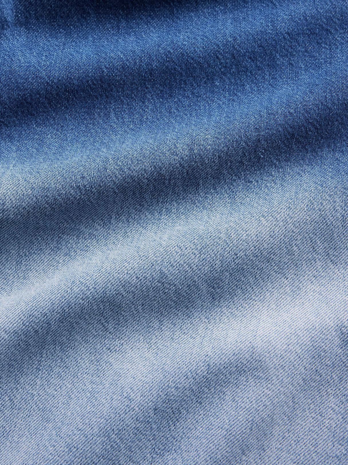 Mid Rise Denim Stripe Baggy Jeans - Ombré indigo