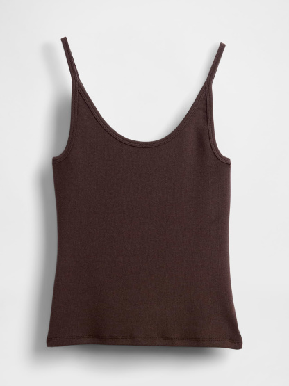 Modern Crop Cami - Terra brown