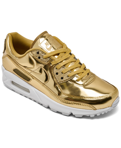 Nike Women's Air Max 90 SP Casual Sneakers from Finish Line - Metallic Gold