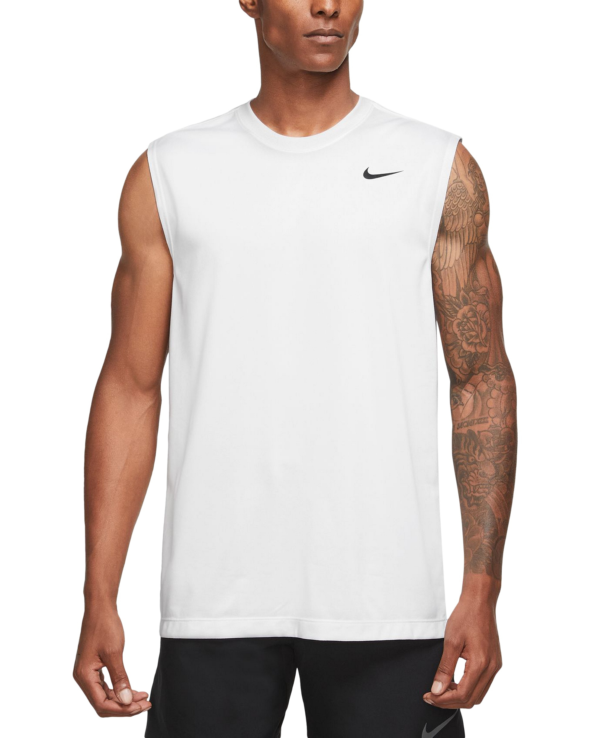 Nike Men's Legend Dri-FIT Sleeveless Fitness T-Shirt - White/Black