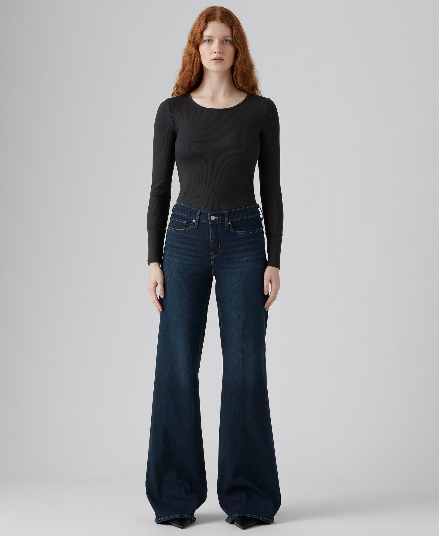 Levi's Women's 318 Shaping Stellar-Stretch Wide-Leg Jeans - Chances Are